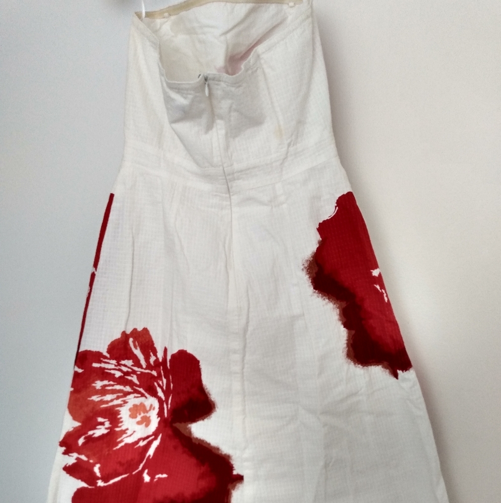 J Crew strapless summer dress Sz 4 - Picture 4 of 14
